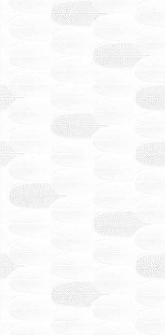 Plumage White Luster Decor Wall Tile
